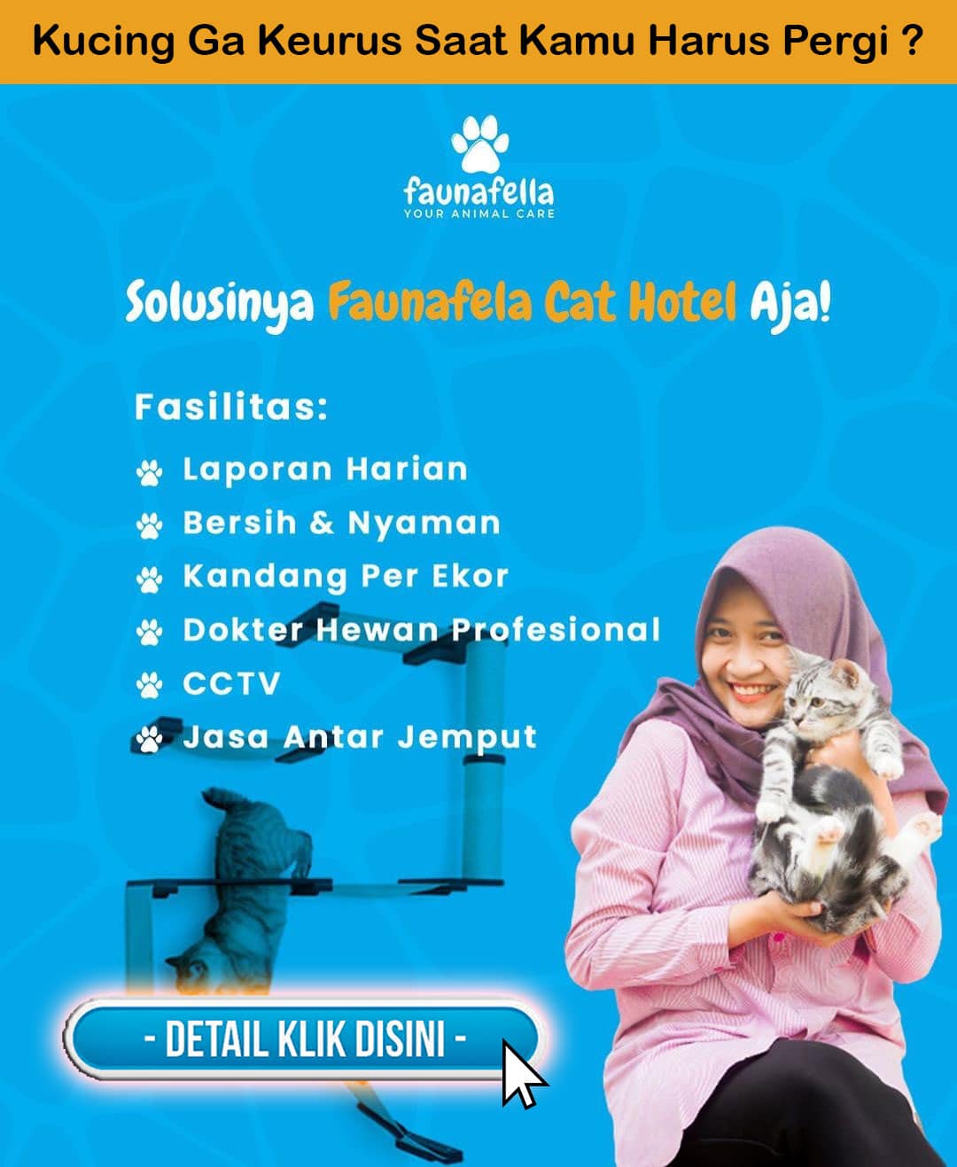 Harga Jasa Tempat Penitipan Kucing Terdekat Gambir Jakarta Pusat Faunafella
